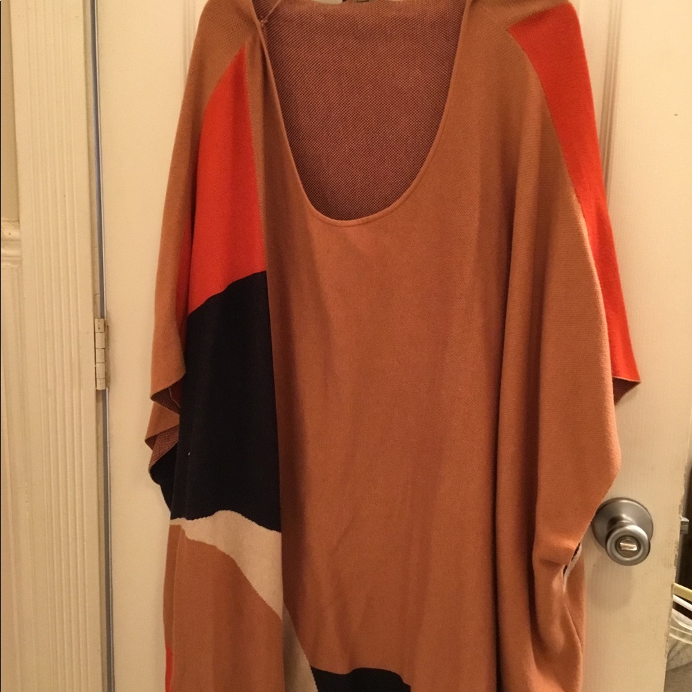 Oversized Multi Color Block Sweater